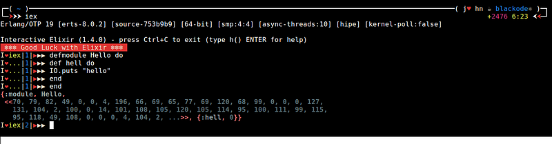 Custom IEx decoration
